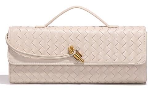 Upbull Trendy Woven Evening Clutch Purses Women Underarm Shoulder Handbag Cute Satchels Crossbody Purse PU Leather Wallet | Amazon (US)