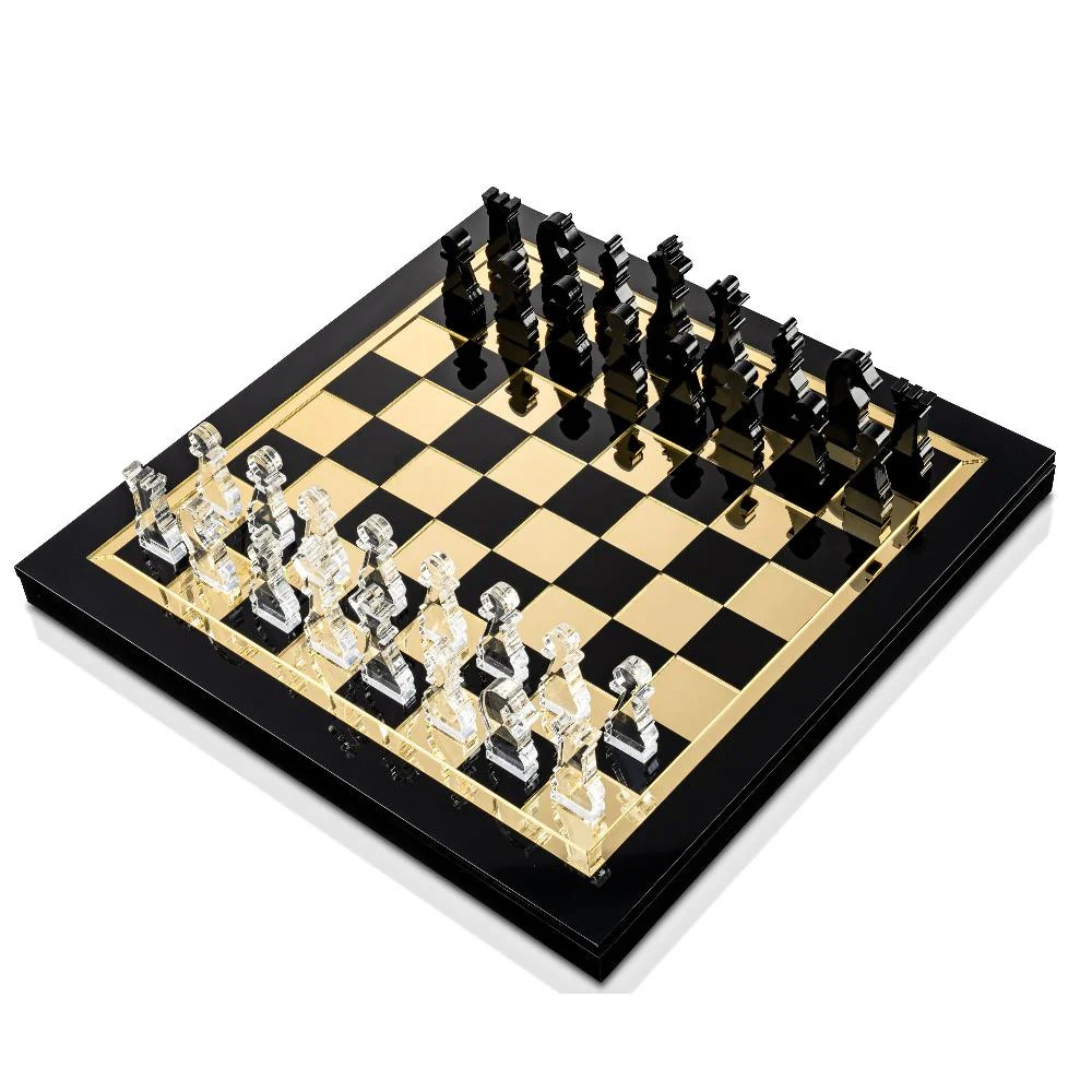 Luxe Chess and Checkers Game Set with Gift Box | Sabavi Home