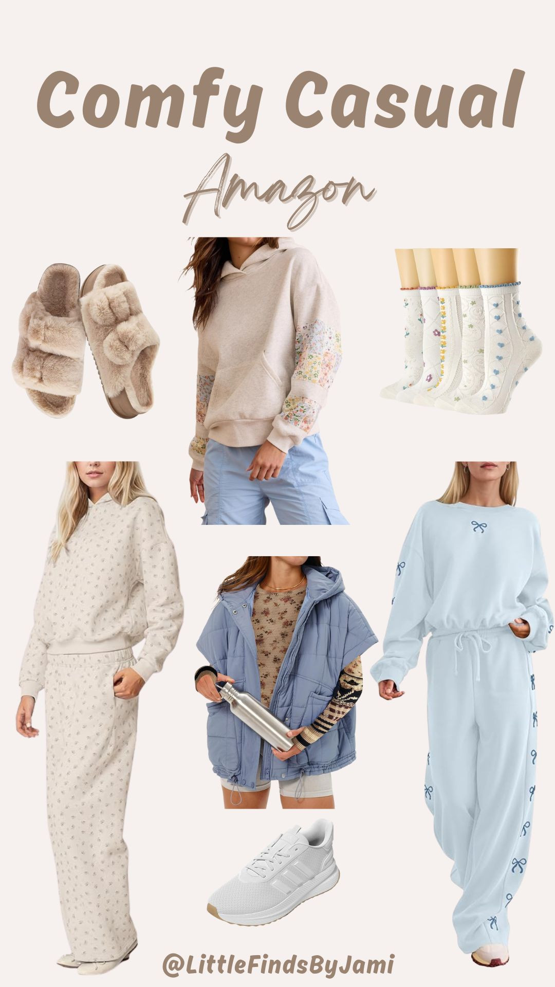 Women’s comfy cute outfit ideas. Sweat sets on amazon. Travel outfits for women. Cute trendy style. 

#LTKTravel #LTKFindsUnder100 #LTKgrwm