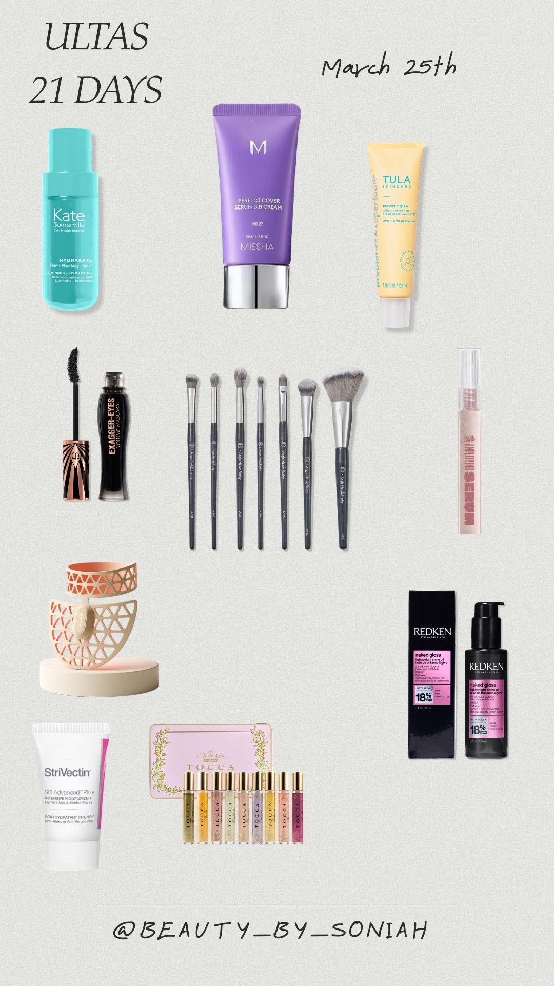 Ultas 21 days of beauty
3/25

#LTKBeauty #LTKOver40 #LTKSaleAlert