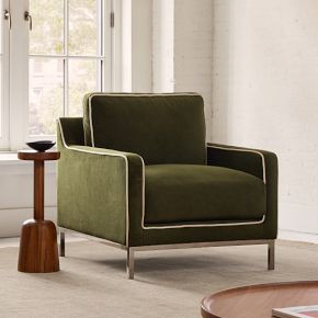 Mullins Chair with Contrast Piping | West Elm (US)