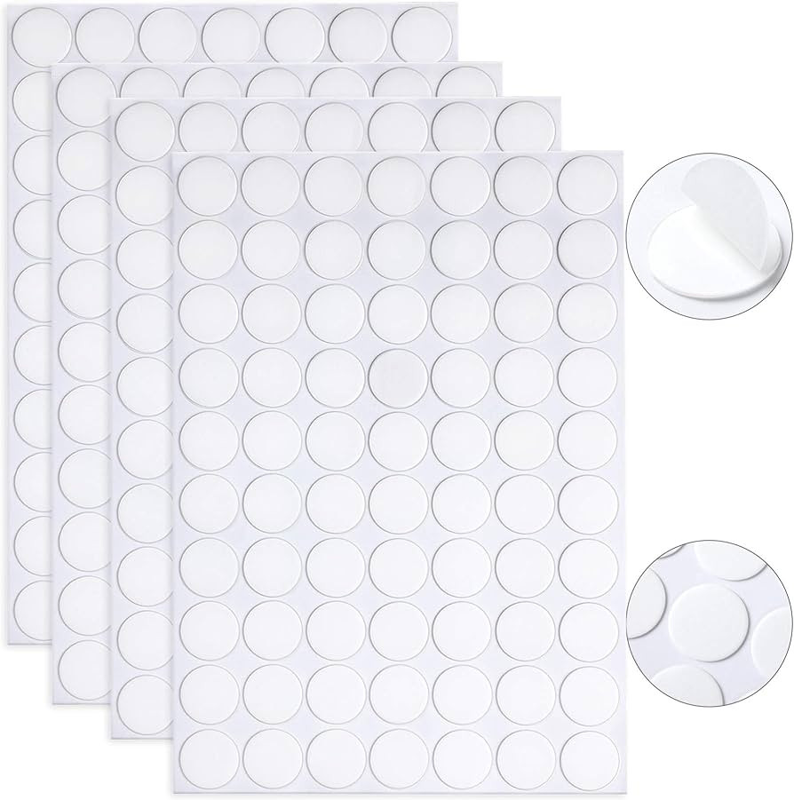 280 Pcs Double Sided Dot Stickers Removable Round Clear Sticky Tack No Trace Sticky Putty Waterpr... | Amazon (US)