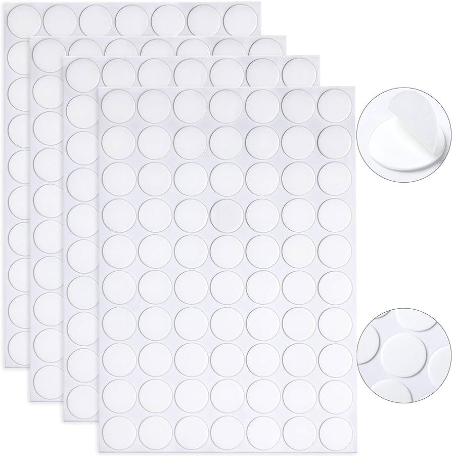 280 Pcs Double Sided Dot Stickers Removable Round Clear Sticky Tack No Trace Sticky Putty Waterpr... | Amazon (US)
