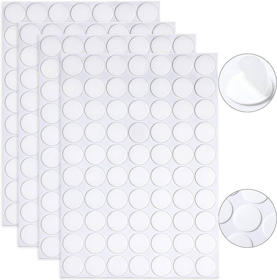 280 Pcs Double Sided Dot Stickers Removable Round Clear Sticky Tack No Trace Sticky Putty Waterpr... | Amazon (US)