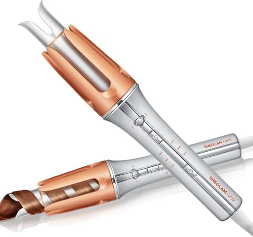 SHEGLAM Automatic Curling Iron 1 1/4 inch with 3 Temperatures Fast Heating, 2-Way Rotation, Anti-Scald, Anti-Tangle Rotating, Automatic Shut-Off for Hair Styling | Amazon (US)