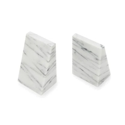 Marble Non-skid Bookends | Wayfair North America