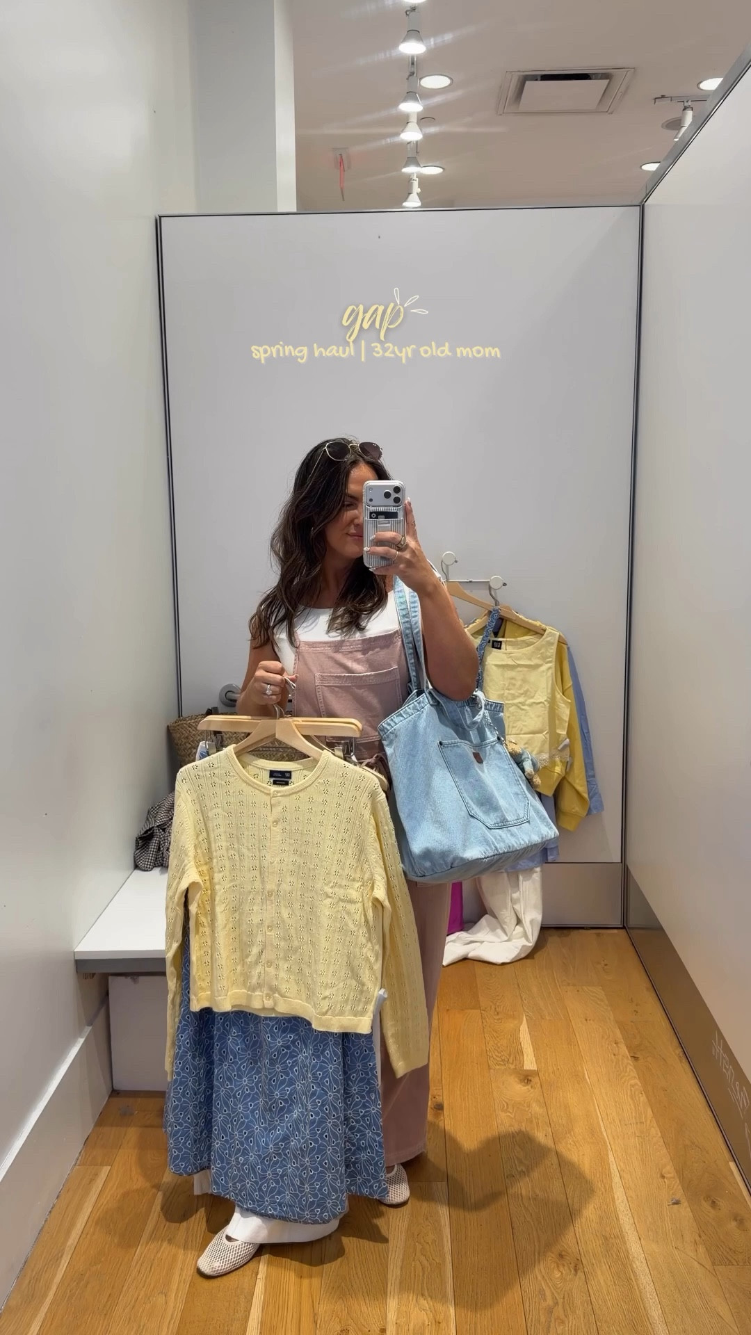 Gap spring haul! Wearing all mediums 