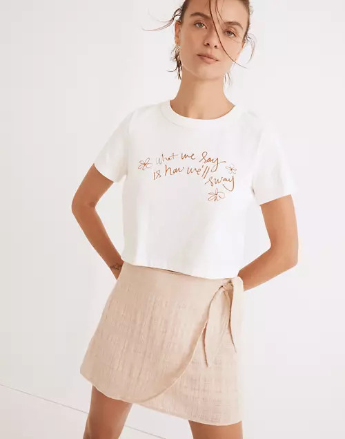 Cover-Up Wrap Mini Skirt | Madewell