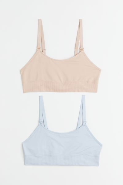 Conscious choice  Soft-cup nursing bras in jersey. Adjustable shoulder straps, padded cups with o... | H&M (US + CA)
