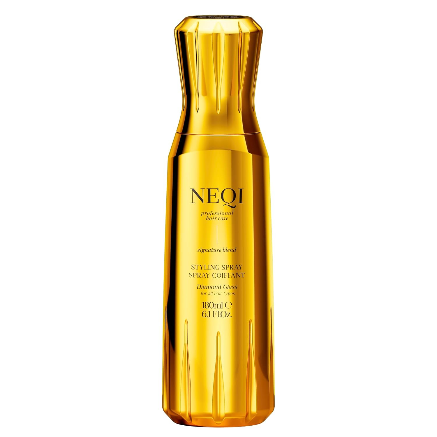 neqi - DIAMOND GLASS Heat Protection Spray – Shine Spray for All Hair Types, Moisture Protection, Silky Smooth Hair, Glass-Hair Effect, Made in Italy (Diamond Glass All Hair) | Amazon (US)