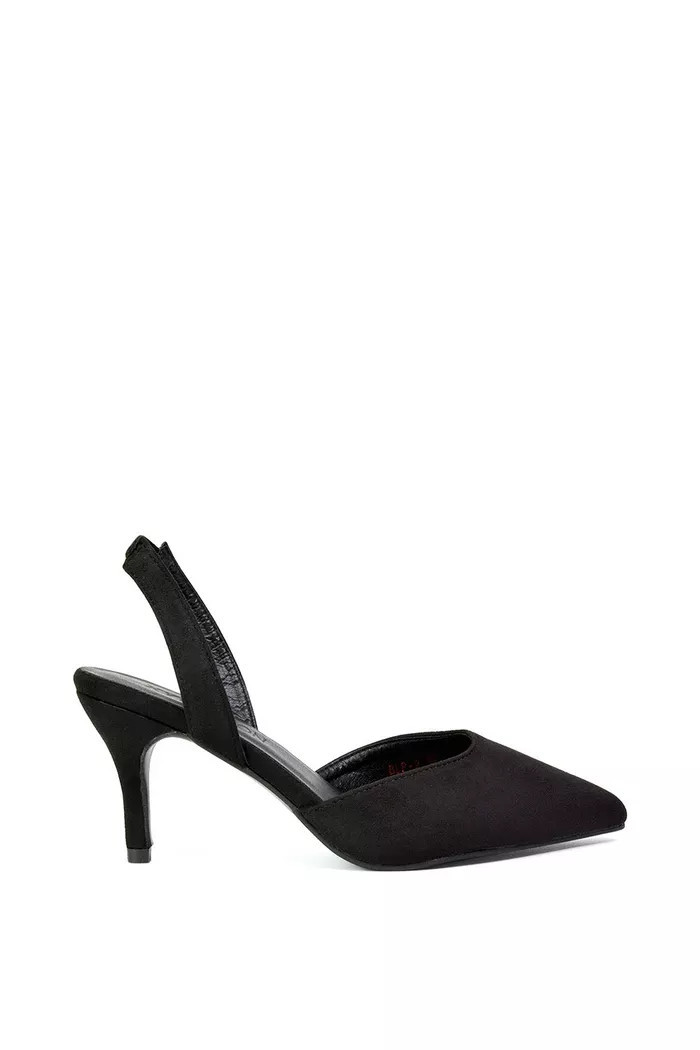 'Imogen' Pointed Toe Sling Back Stiletto Mid Heel Court Shoes | Boohoo.com (UK & IE)