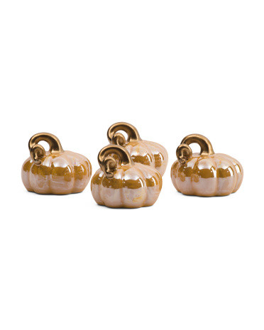 Set Of 4 Ceramic Pumpkins | Pillows & Decor | Marshalls | Marshalls