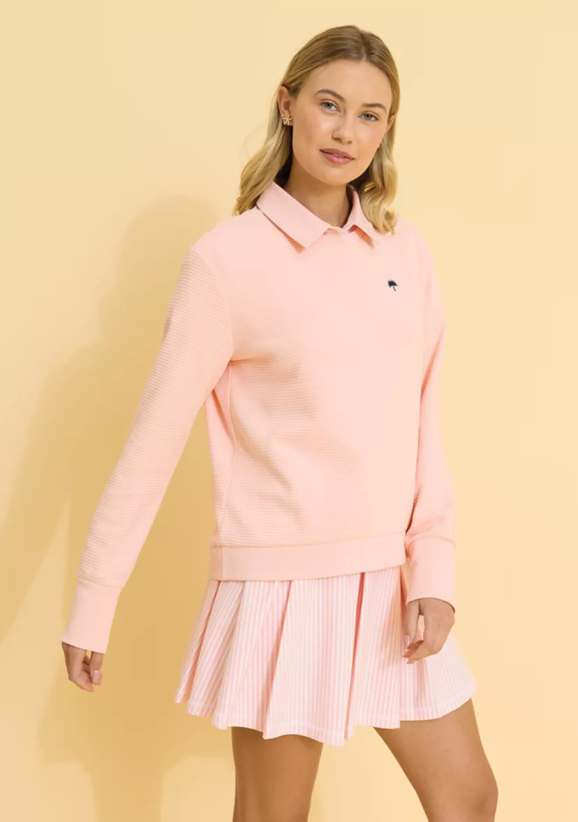 Sewing Down South x Crown & Ivy™ Dune Long Sleeve Ribbed Knit Pullover | Belk