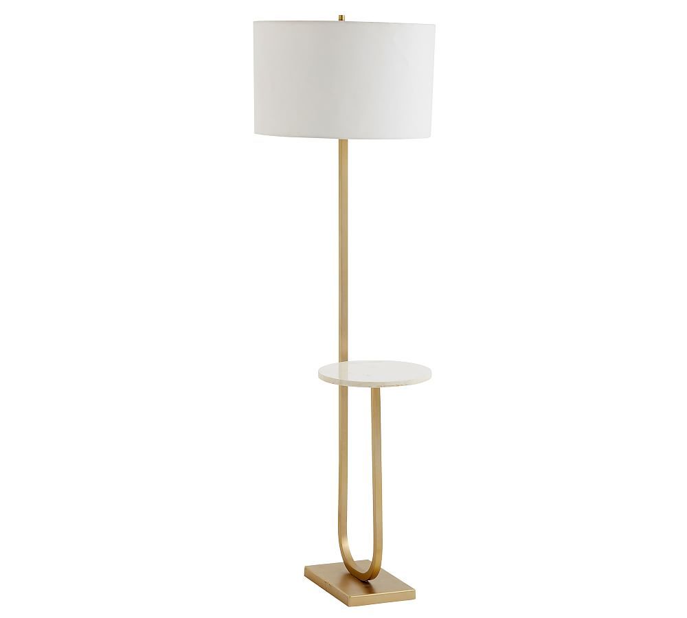 Delaney Marble Floor Lamp | Pottery Barn (US)