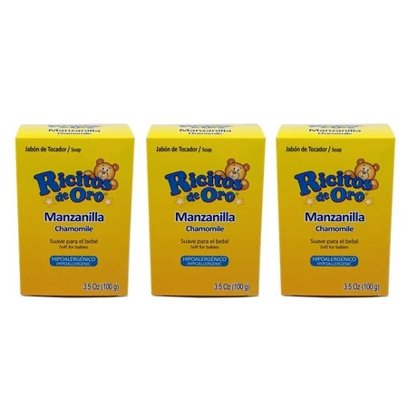Ricitos de Oro Chamomile Baby Soap. Protects and Moisturizes Your Baby s Skin. Hypoallergenic and Perfect for Daily Use. 3.5 oz / 100 G. Pack of 3 | Walmart (US)