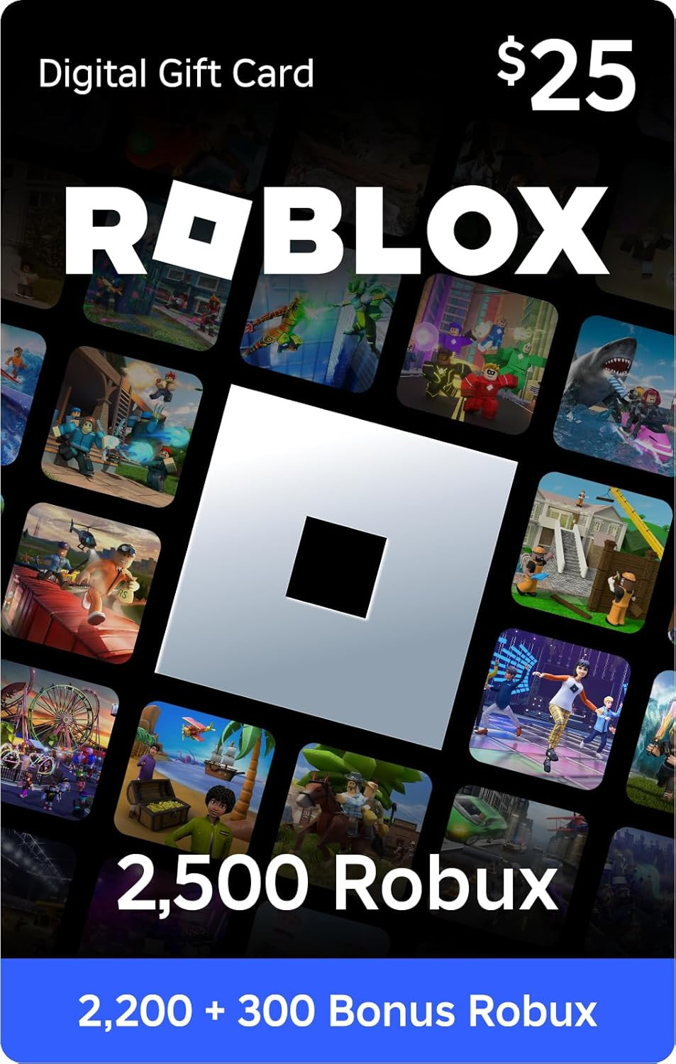 Roblox Digital Gift Card - 2,500 Robux [Includes Exclusive Virtual Item] [Digital Code] | Amazon (US)