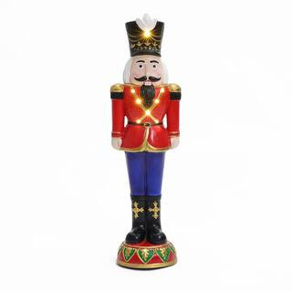 24.21 in. H Red Christmas Nutcracker Soldier with Lights | The Home Depot