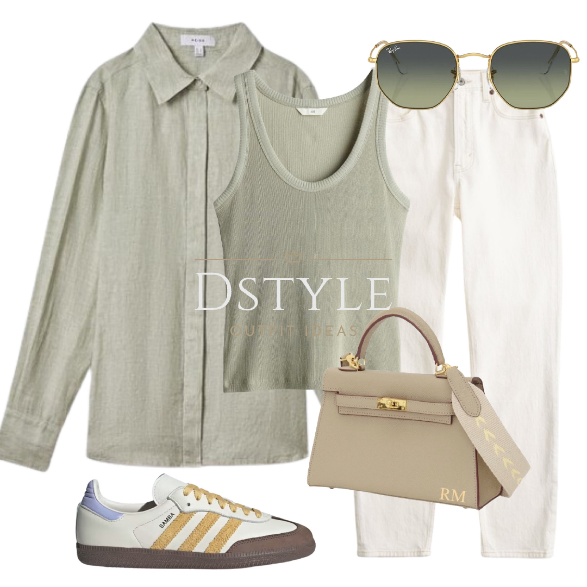 Sage green linen shirt, light khaki green top, cream jeans, Adidas Samba, ootd, chic outfit, spring style, spring look

#LTKitbag #LTKshoecrush #LTKstyletip