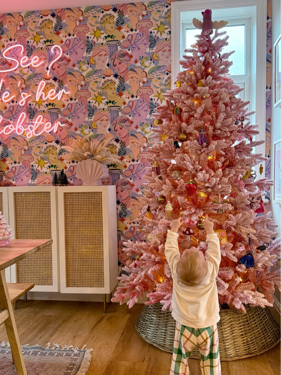 The pink christmas tree of dreams 🍓💝🦞🎀🍭🍒🌈✨ 

#LTKuk #LTKhome #LTKwinter