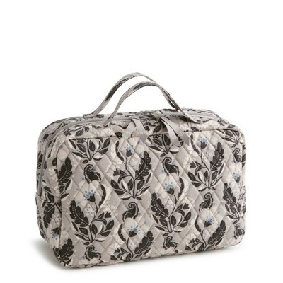 Vera Bradley Women's Outlet Cotton XL Cosmetic Bag Stamped Irises | Target