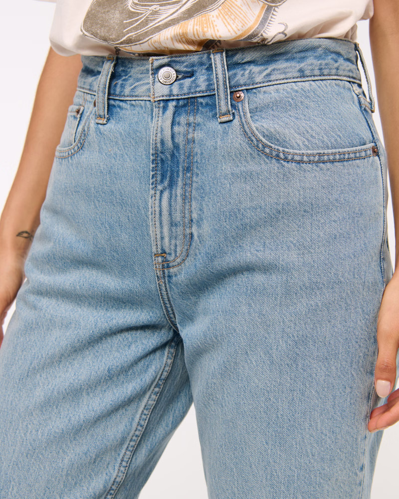 Women's High Rise Loose Jean | Women's Bottoms | Abercrombie.com | Abercrombie & Fitch (US)
