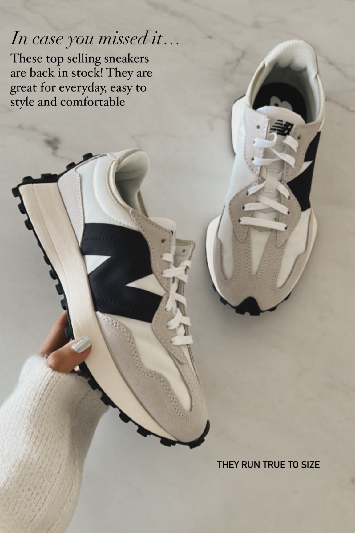 My sneakers are back in stock! Run true to size and so comfortable, StylinByAylin 

#LTKunder100 #LTKSeasonal