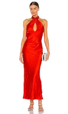 Bardot Claudia Bias Cut Dress in Lipstick Red from Revolve.com | Revolve Clothing (Global)
