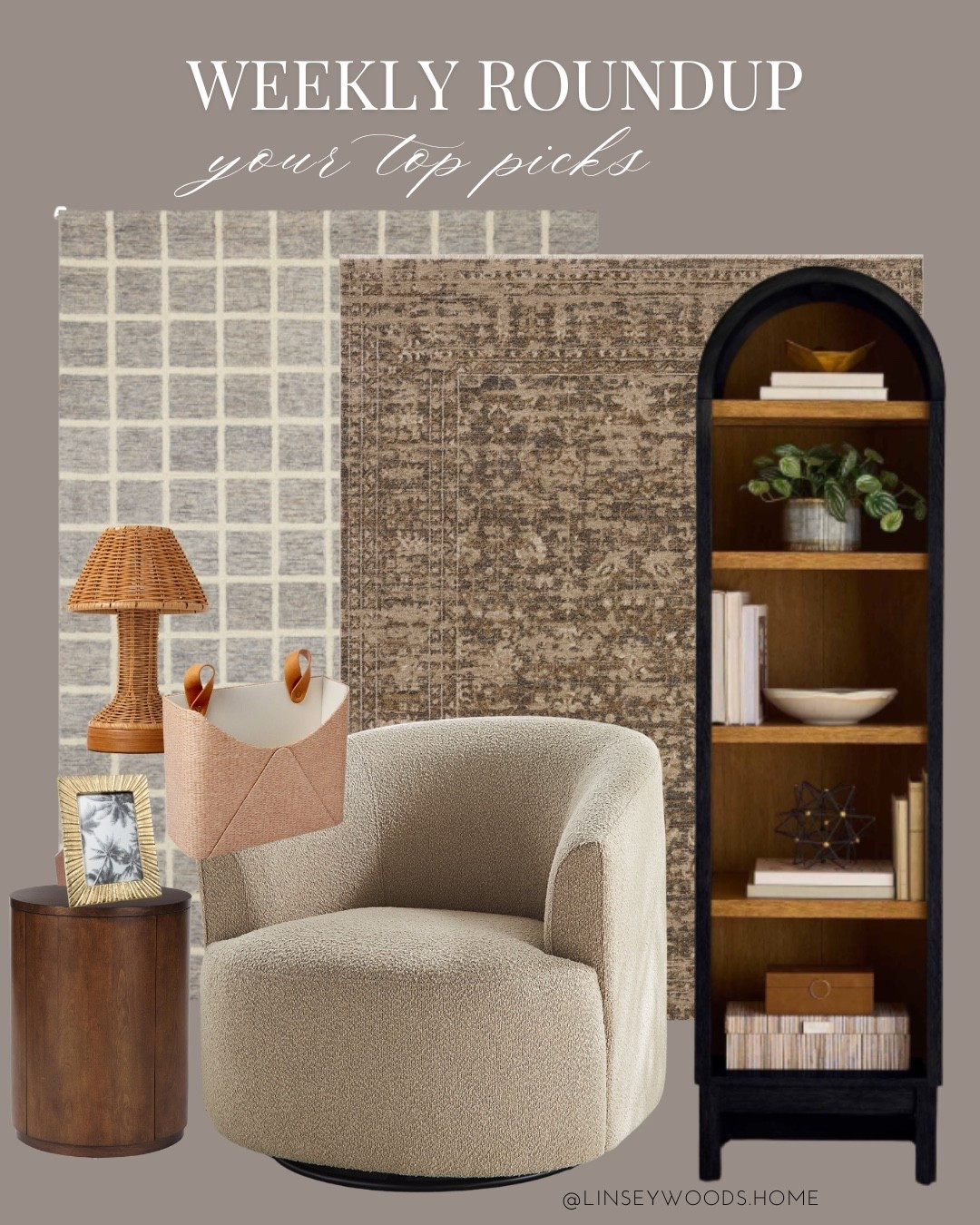 Your home decor favorites over the last week! 

Walmart accent chairs, arched bookshelf, mail basket, woven lamp, kitchen lamp, side table, area rugs, Polly rug, loloi

#LTKHome