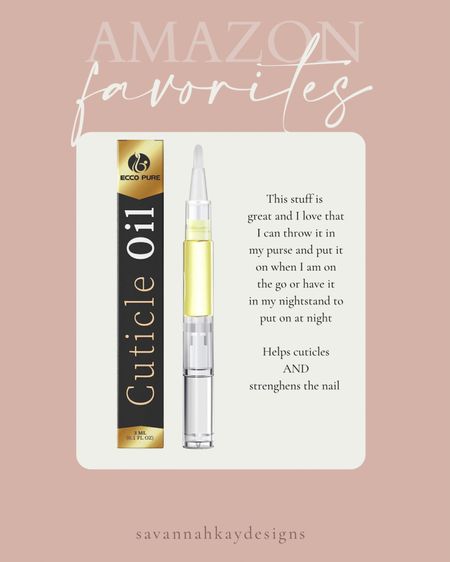 I love tossing this in my purse, having it in my nightstand drawer because it is so good for my cuticles and also is a nail strengthener! #cuticles #oil #nailcare 

#LTKbeauty #LTKtravel #LTKunder50