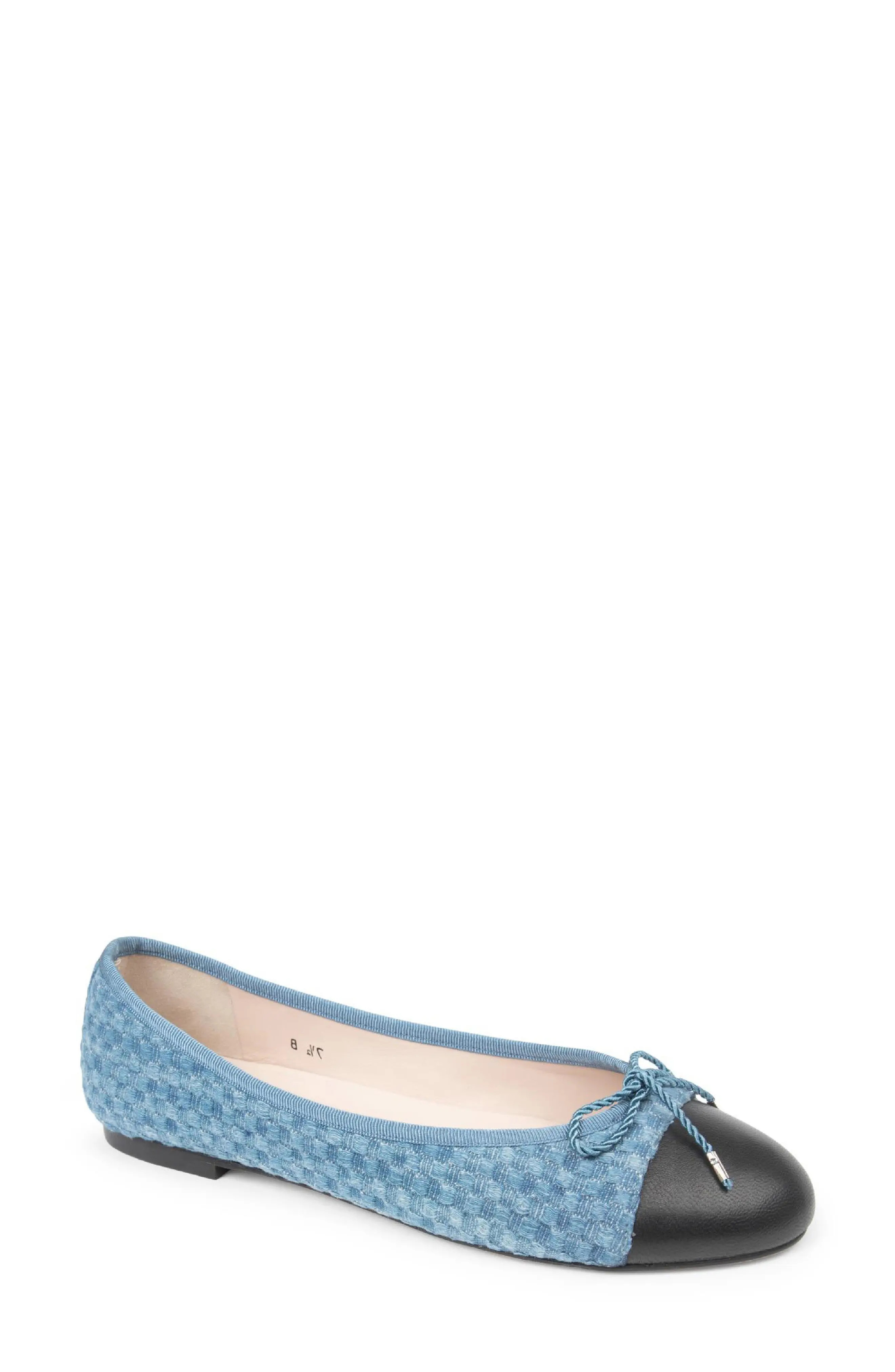 PAUL MAYER Best Cap Toe Ballet Flat (Women) | Nordstrom | Nordstrom