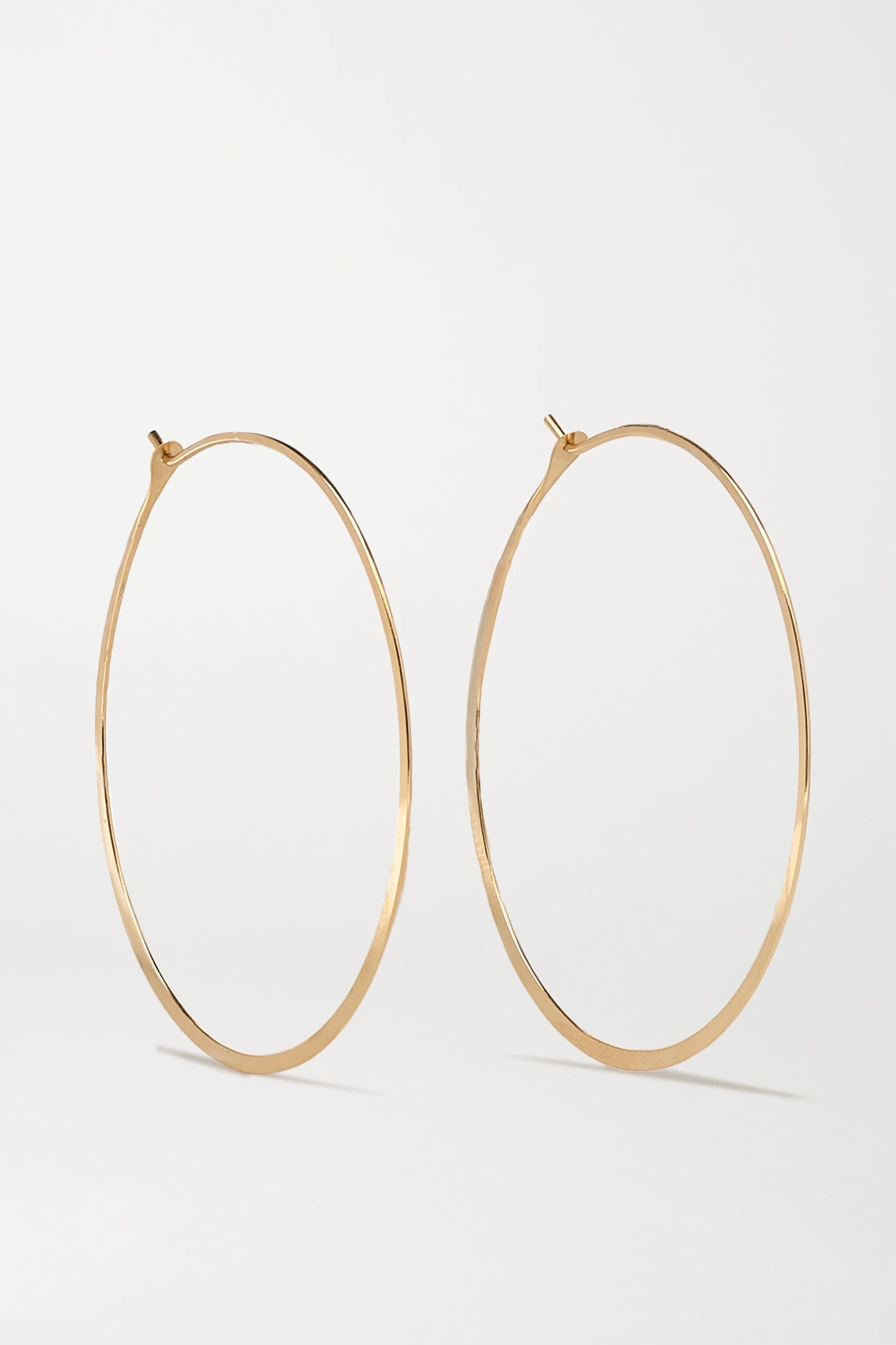 Gold 14-karat gold hoop earrings | Melissa Joy Manning | NET-A-PORTER | NET-A-PORTER (US)