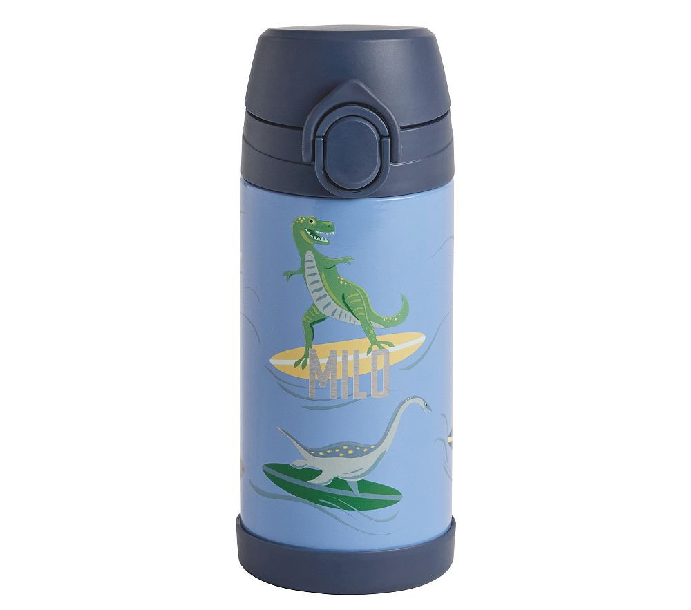 Surfing Dinos Glow-in-the-Dark Mackenzie Water Bottle | Pottery Barn Kids