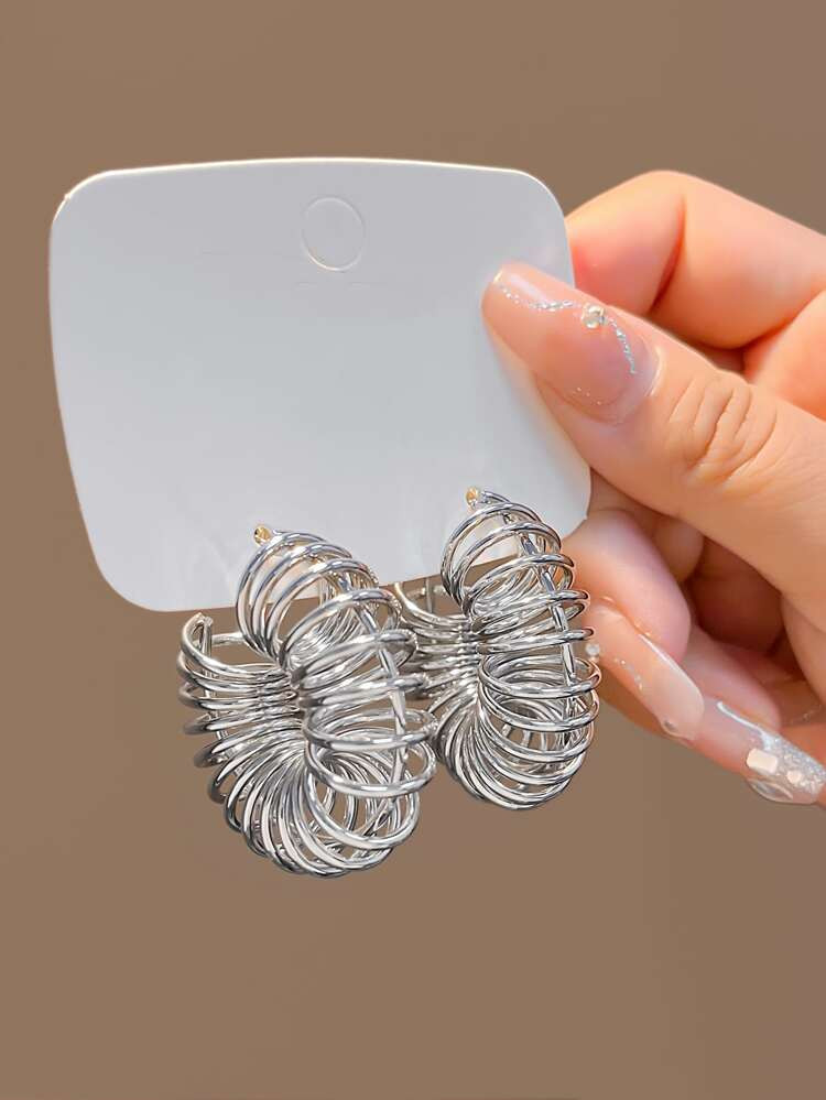 Spring Design Cuff Hoop Earrings | SHEIN