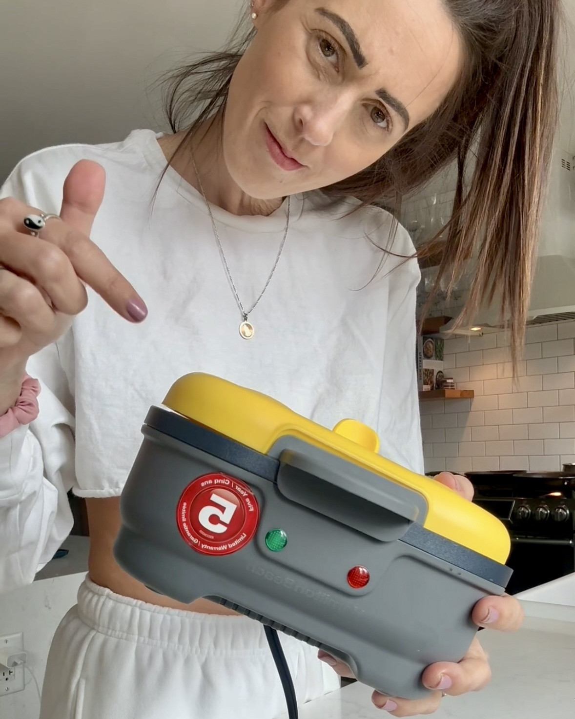 Just me and my favourite appliance🫶🏻🥚🍳