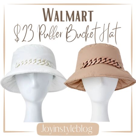 $23 Walmart Madden NYC Women’s Puffer Bucket Hat with Chain Detail / summer fashion 

#LTKFindsUnder50 #LTKStyleTip #LTKTravel