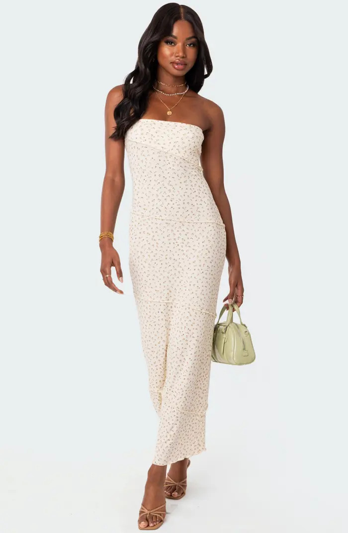 Lynn Rib Strapless Maxi Dress | Nordstrom