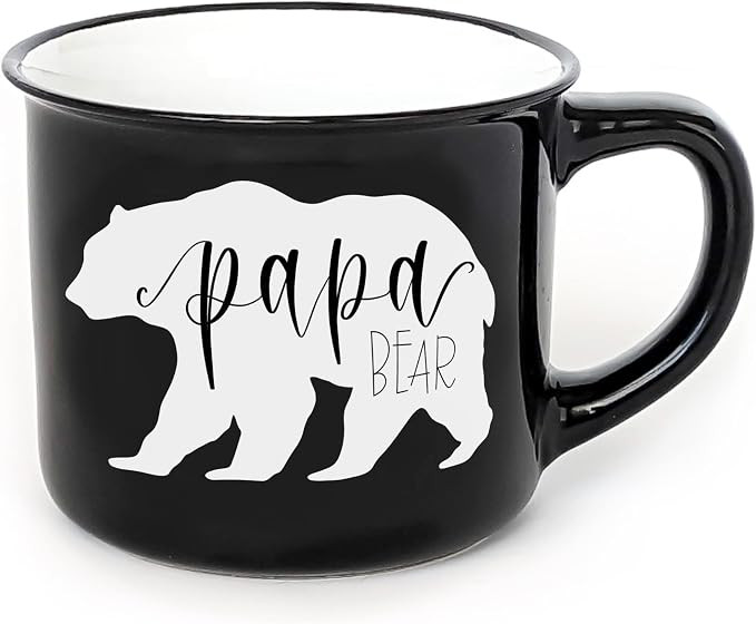 Dad Mug With Gift Box- Papa Bear Camping Coffee Mug Novelty Gifts for Dad by June and Lucy - Funn... | Amazon (US)