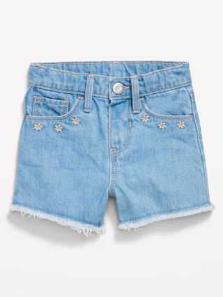 Frayed-Hem Jean Shorts for Toddler Girls | Old Navy (US)