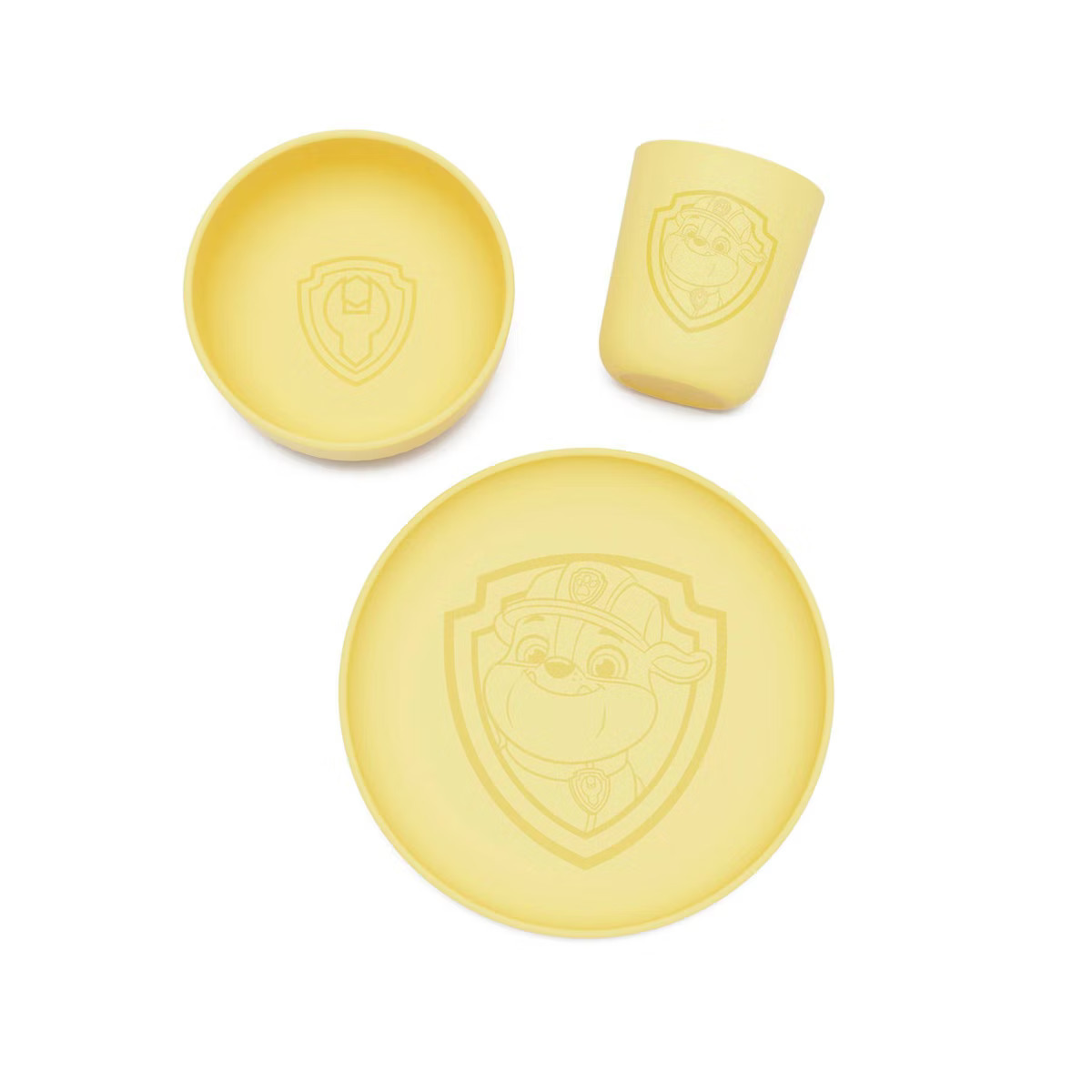 Lalo PAW Patrol 3pc Toddler Mealtime Set Silicone Plate, Bowl, and Cup | Target