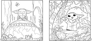 Star Wars The Mandalorian and Grogu: A Cute and Cosy Colouring Book | Amazon (UK)
