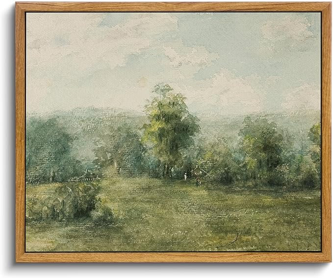 VIYYIEA Canvas Wall Art Decor Framed Wall Art Vast Grassland Landscape Canvas Prints Wall Paintin... | Amazon (CA)