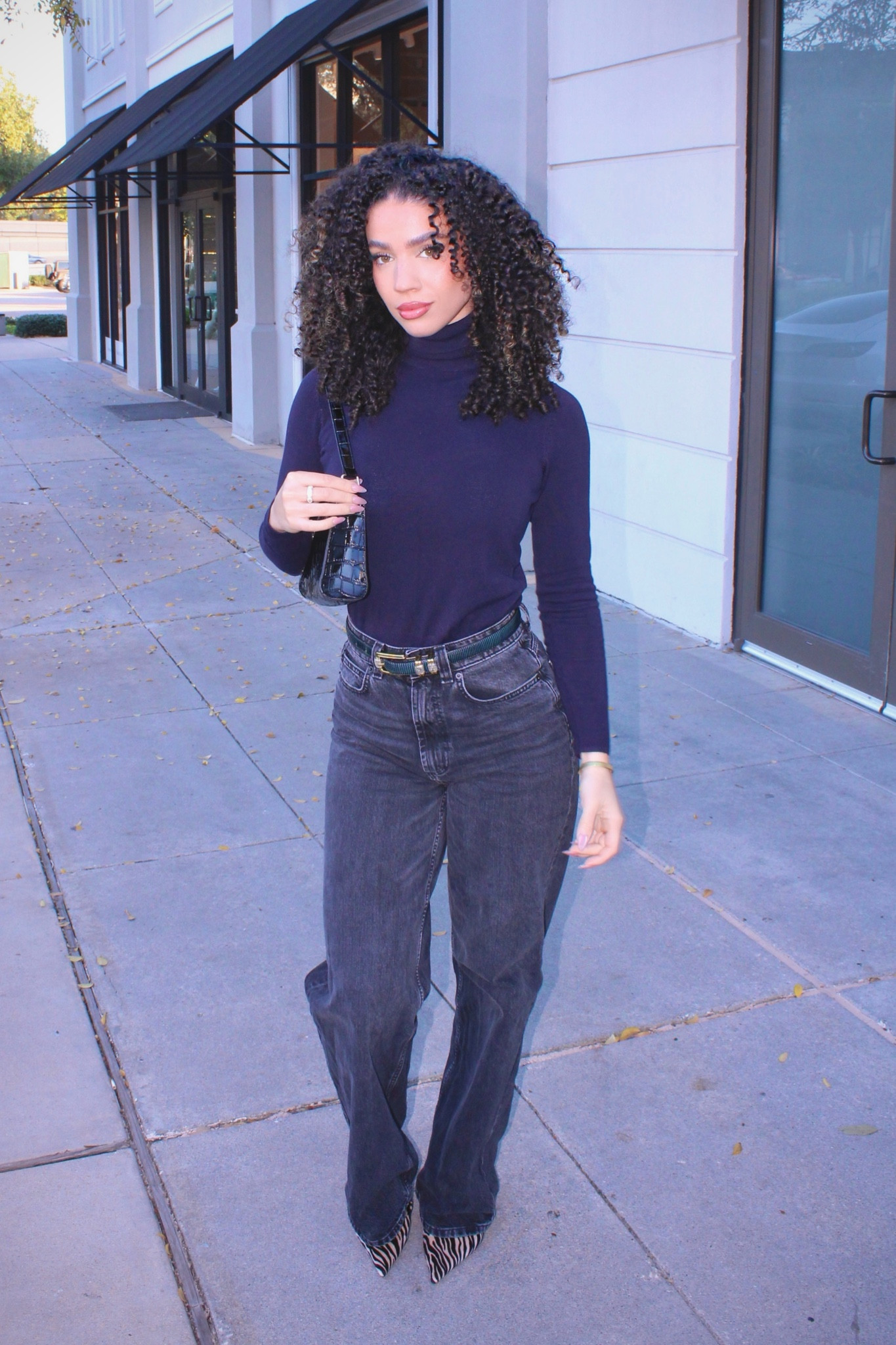 blue + black 
Im 5’8 for reference. These jeans are perfect for my tall ladies  