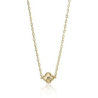 Bowood Lane Non-Tarnishing Gold Clover Necklace - Macy's | Macy's
