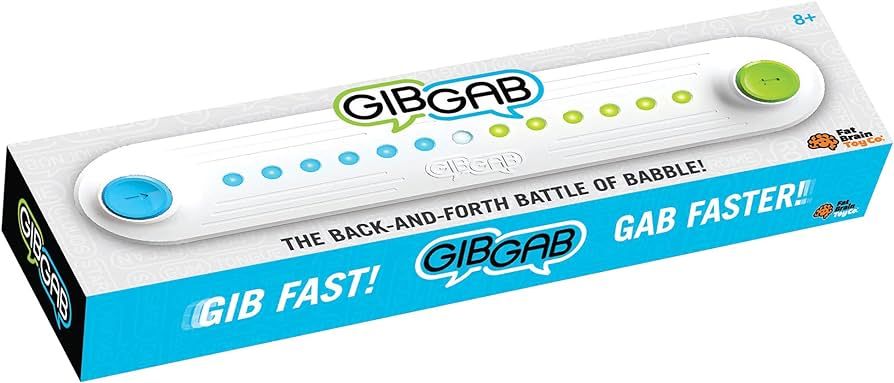 Fat Brain Toys GibGab - Fast-Paced Trivia Party Game for Kids & Adults, 2 Players | Amazon (US)