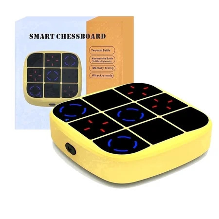 Electronic Tic Tac Toe Game, Upgraded 4-in-1 Handheld Digital Puzzle Console, Portable Travel Brain Toy, Gift for Kids 4+ Home, School, Yellow | Walmart (US)