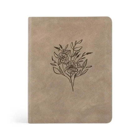 Hosanna Revival NLT Notetaking Bible, Marlo Theme - New Living Translation, Wide Margins, Taupe Leather-Like Cover with Floral Design | Walmart (US)