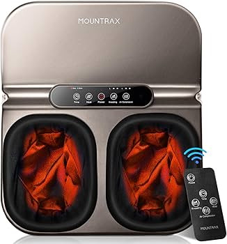 MOUNTRAX Foot Massager Machine with Heat, Foot Massager for Plantar Fasciitis, Neuropathy Pain, S... | Amazon (US)