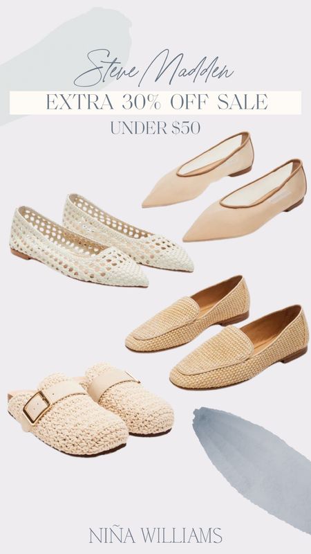 Steve Madden extra 30% Sale! Summer shoes - under $50 shoes - raffia shoes - neutral shoes 

#LTKSaleAlert #LTKShoeCrush #LTKFindsUnder50