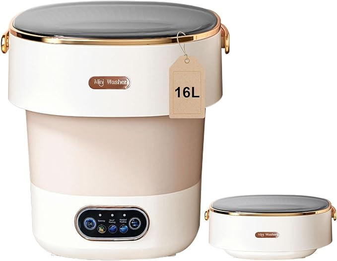 Portable Washing Machine,Mini Washer 16L Upgraded With Spin Basket,Small Clothes Folding Washing ... | Amazon (US)