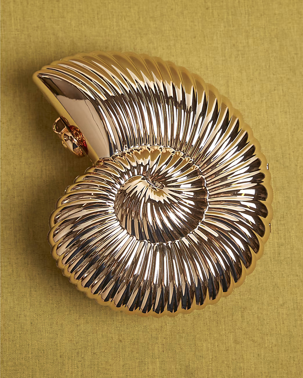 Gold Shell Metal Clutch Bag | River Island UK & IE